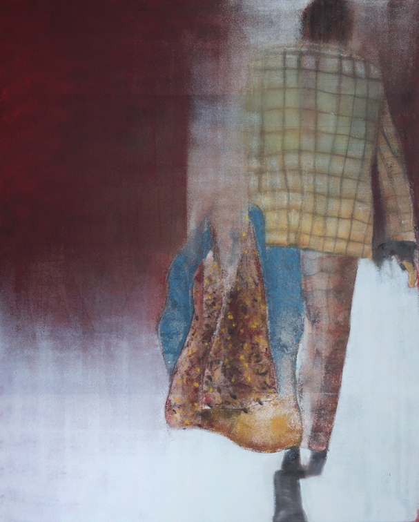 (T1143) Station 8 (homme de dos), 2022, acrylique sur toile, 162 x 130 cm (43664 visites) (T1143) Station 8 (homme de dos), 2022, acrylique sur toile, 162 x 130 cm