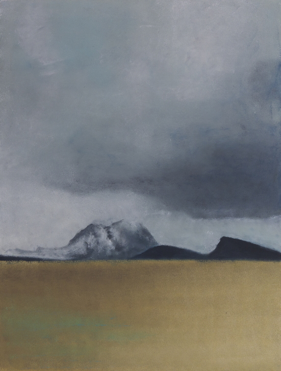 (T1154) Ciel d\'orage, 2023, acrylique sur toile, 130 x 97 cm (63744 visites) (T1154) Ciel d\'orage, 2023, acrylique sur toile, 130 x 97 cm