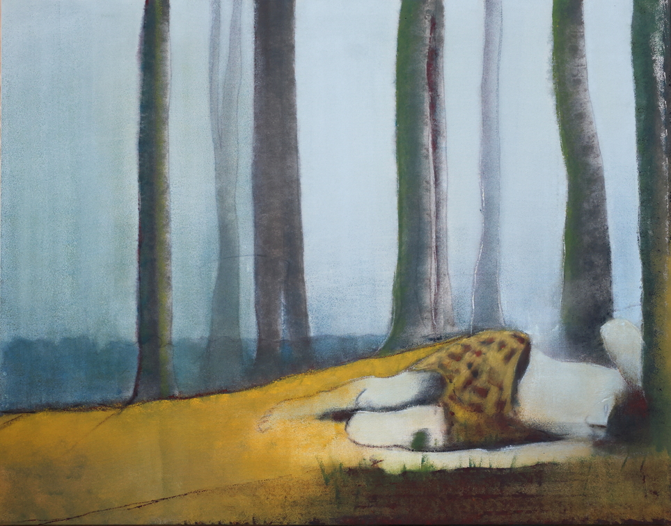 (T1164) La sieste, 2023, acrylique sur toile, 114 x 146 cm