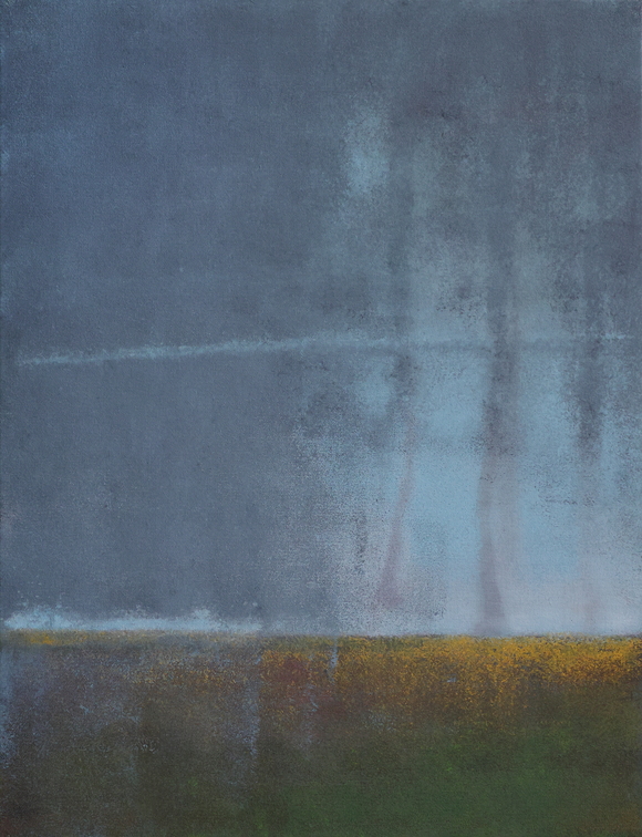 (T1171) Un monde flottant, 2023, acrylique sur toile, 65 x 50 cm