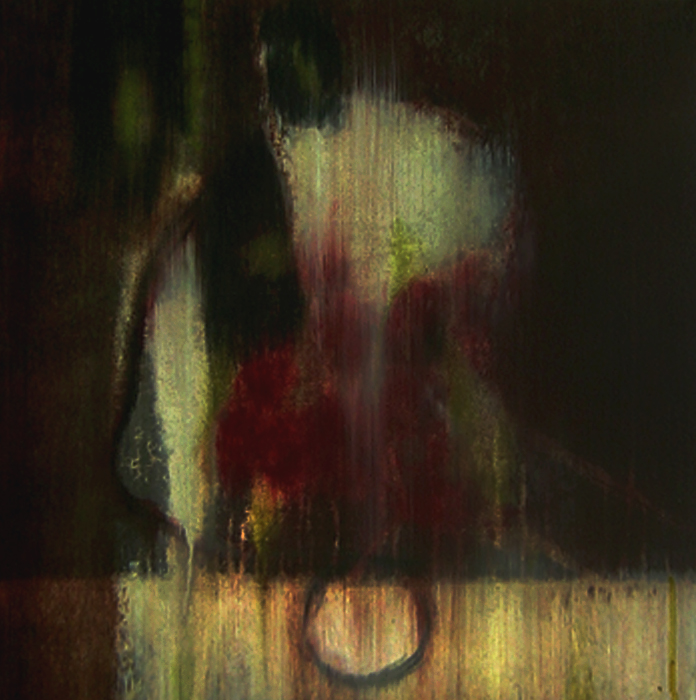 (T0580) Tête, 2005, acrylique sur toile, 60 x 60 cm (4578 visites) (T0580) Tête, 2005, acrylique sur toile, 60 x 60 cm