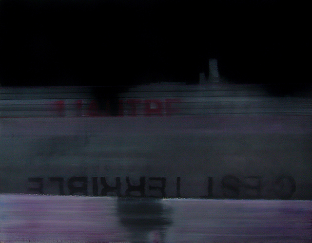 (T0695) L’autre, 2009, acrylique sur toile, 114 x 146 cm (27556 visites) (T0695) L’autre, 2009, acrylique sur toile, 114 x 146 cm