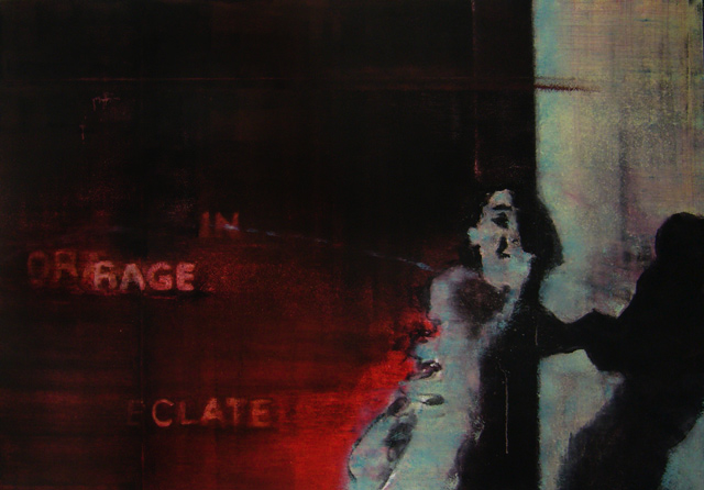 (T0750) L’orage, 2010, acrylique sur toile, 97 x 130 cm