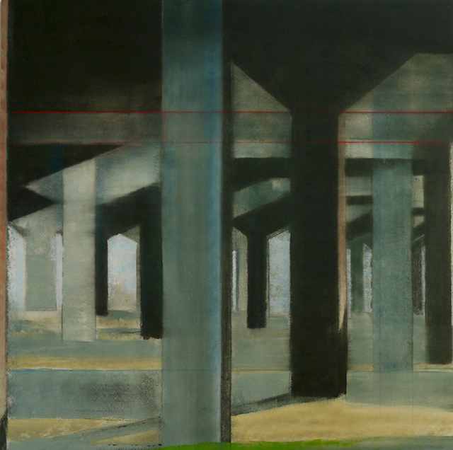 (T0831) Annonciation 2, 2013, acrylique sur toile, 150 x 150 cm, collection artiste (14272 visites) (T0831) Annonciation 2, 2013, acrylique sur toile, 150 x 150 cm, collection artiste