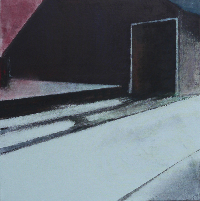 (T0841) Grange 3, 2013, acrylique sur toile, 80 x 80 cm (23817 visites) (T0841) Grange 3, 2013, acrylique sur toile, 80 x 80 cm